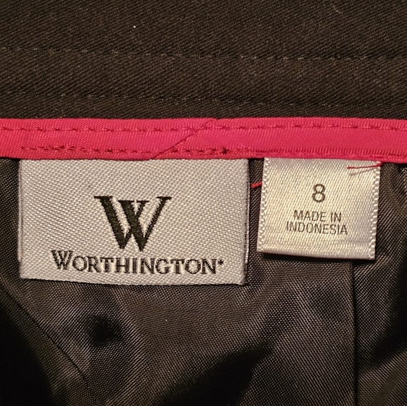 Worthington Elegant Black Women's Skirt with‎ pockets! Size 8 - Picture 3 of 3